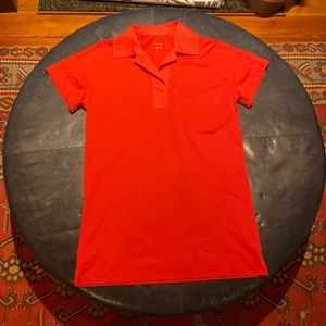 Everlane The Retro Jersey Shirt Dress Beautiful Bright Red Large
